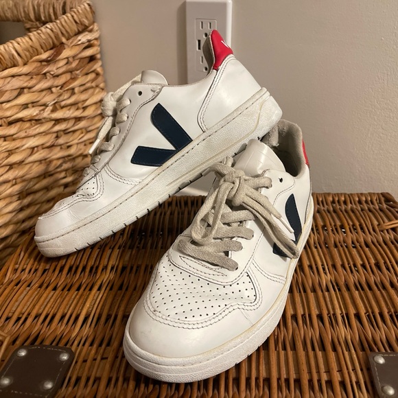 VEJA
V-10 - White / Blue / Red - Picture 4 of 5